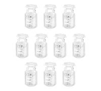 sourcing map 10pcs Plastic Cord Locks Single Hole Spring Toggle Stopper Fasteners Elastic Cord Adjuster Slider for Drawstrings Paracord Shoelaces Clothing Luggage Backpack Camping, Clear