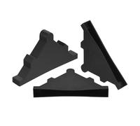 sourcing map 10Pcs Plastic Corner Protectors 10x95mm Triangle Shape Glass Corner Guards Cushion for Corner Protection of Glass, Mirror, Tile, Black