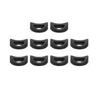 sourcing map 10Pcs Plastic Round Washers, 14mm x 50mm x 8mm Black PE Concave Washer Spacer Hardware Machine Fastener for Round Tube Fixing