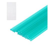 sourcing map 10pcs Plastic Welding Rods, 8 Inch PP Welding Repair Strips Welder Rods with Reinforcing Mesh for Car Bumpers, Kayak Repair, Plastic Welder, Green
