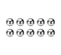 sourcing map 10pcs Precision Balls 18mm Diameter G100 Solid Stainless Steel Bearing Balls for Ball Bearing, Machinery, Automotive, and DIY