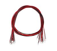 sourcing map 10pcs Prewired 0805 Yellow Surface Mounted Devices LED Light Emitting Diode - DC 1.8-1.9V Micro Soldered Mini LED Light