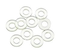 sourcing map 10Pcs PU Flat Washers, 12mm OD 6mm ID 2mm Thick Round Polyurethane Flange Sealing Gasket Spacer for Industrial Electrical Appliance Pipe