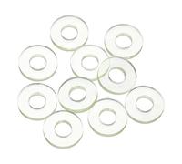 sourcing map 10Pcs PU Flat Washers, 13mm OD 6mm ID 2mm Thick Round Polyurethane Flange Sealing Gasket Spacer for Industrial Electrical Appliance Pipe
