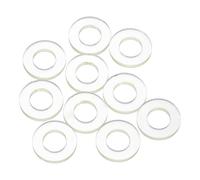 sourcing map 10Pcs PU Flat Washers, 14mm OD 8mm ID 2mm Thick Round Polyurethane Flange Sealing Gasket Spacer for Industrial Electrical Appliance Pipe