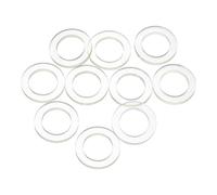 sourcing map 10Pcs PU Flat Washers, 16mm OD 12mm ID 2mm Thick Round Polyurethane Flange Sealing Gasket Spacer for Industrial Electrical Appliance Pipe