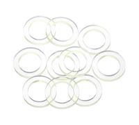 sourcing map 10Pcs PU Flat Washers, 26mm OD 18mm ID 3mm Thick Round Polyurethane Flange Sealing Gasket Spacer for Industrial Electrical Appliance Pipe