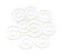 sourcing map 10Pcs PU Flat Washers, 28mm OD 12mm ID 2mm Thick Round Polyurethane Flange Sealing Gasket Spacer for Industrial Electrical Appliance Pipe