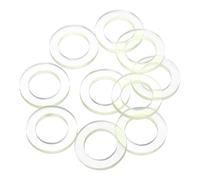 sourcing map 10Pcs PU Flat Washers, 28mm OD 18mm ID 3mm Thick Round Polyurethane Flange Sealing Gasket Spacer for Industrial Electrical Appliance Pipe