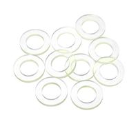 sourcing map 10Pcs PU Flat Washers, 30mm OD 18mm ID 3mm Thick Round Polyurethane Flange Sealing Gasket Spacer for Industrial Electrical Appliance Pipe
