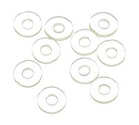 sourcing map 10Pcs PU Flat Washers, 6mm OD 2.5mm ID 1mm Thick Round Polyurethane Flange Sealing Gasket Spacer for Industrial Electrical Appliance Pipe
