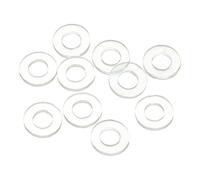sourcing map 10Pcs PU Flat Washers, 8mm OD 4mm ID 1mm Thick Round Polyurethane Flange Sealing Gasket Spacer for Industrial Electrical Appliance Pipe