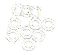 sourcing map 10Pcs PU Flat Washers, 9mm OD 5mm ID 1mm Thick Round Polyurethane Flange Sealing Gasket Spacer for Industrial Electrical Appliance Pipe