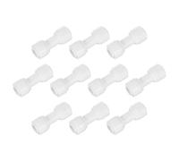 sourcing map 10Pcs Push to Connect Fittings, 1/4" OD x 1/4" OD Air Hose Fittings Tube&Hose&Pipe Quick Connect Fitting Plastic Straight Union Coupling for RO Water System, White (6-6mm)
