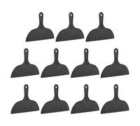 sourcing map 10pcs Putty Knife Scraper 10" Width Flexible Plastic Putty Knife Paint Scraper Tool for Taping Drywall Spreading Painting Wall Scratching Black