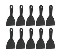 sourcing map 10pcs Putty Knife Scraper 4" Width Flexible Plastic Putty Knife Paint Scraper Tool for Taping Drywall Spreading Painting Wall Scratching Black