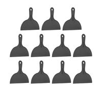 sourcing map 10pcs Putty Knife Scraper 8" Width Flexible Plastic Putty Knife Paint Scraper Tool for Taping Drywall Spreading Painting Wall Scratching Black