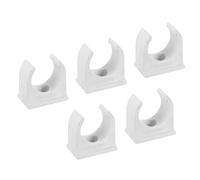 sourcing map 10PCS PVC U-Shaped Conduit Clip Push in Saddle for 20mm Tube Dia Securing for Conduit Hose