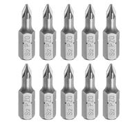 sourcing map 10pcs PZ0 Screwdriver Bits 1/4" Hex Shank Magnetic Head 1" Length S2 Steel Phillips Slotted Drill Bits for Repair Work Electric Screw Driver