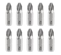 sourcing map 10pcs PZ2 Screwdriver Bit 1/4" Hex Shank 25mm/1" Length Magnetic Phillips Slotted S2 Steel Screw Driver Bit