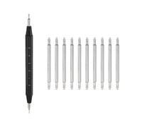 sourcing map 10pcs Quick Release Spring Bar Kit 19mm Width 1.5mm Diameter Watch Pins Replacement Band Strap Link Pins Watch Lugs with Removal Tool for Watchband