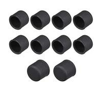 sourcing map 10pcs RCA Silicone Port Protectors Cap Cover Anti Dust 8mm Dia Black