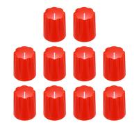 sourcing map 10pcs Red Guitar Effect Pedal Knob, 5/8" Plastic Insert E