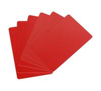 Sourcing Map 10pcs Red PVC ID Card Blank, CR80 15 Mil Plastic Cards, Waterproof for ID Badges, Credit Cards, Identification Badges, Printer