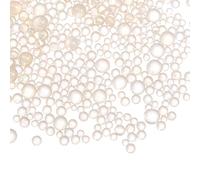 sourcing map 10pcs Resin Bubble Beads, 100g 1-3mm Iridescent Glass No Hole Tiny Beads for DIY Silicone Mold Art Fillings Jewelry Making, Light Yellow