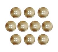 sourcing map 10pcs Resin Sewing Button, 23mm 7/8-Inch 4 Holes Round Pattern Flatback Buttons for Coat, Suits, Clothes Garment & DIY Crafts, 7#Beige