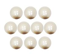 sourcing map 10pcs Resin Sewing Button, 23mm 7/8-Inch 4 Holes Round Pattern Flatback Buttons for Coat, Suits, Clothes Garment & DIY Crafts, 1#Beige