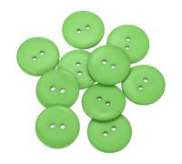 sourcing map 10pcs Resin Sewing Button, 28mm (1 1/8-inch) 2 Holes Round Craft Decorative Buttons for Coat, Clothes Holiday Decoration, Green