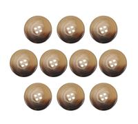 sourcing map 10pcs Resin Sewing Button, 28mm 1 1/8-Inch 4 Holes Round Pattern Flatback Buttons for Coat, Suits, Clothes Garment & DIY Crafts, 1#Coffee Brown