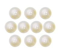 sourcing map 10pcs Resin Sewing Button, 28mm 1 1/8-Inch 4 Holes Round Pattern Flatback Buttons for Coat, Suits, Clothes Garment & DIY Crafts, 2#White