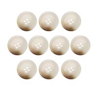 sourcing map 10pcs Resin Sewing Button, 28mm 1 1/8-Inch 4 Holes Round Pattern Flatback Buttons for Coat, Suits, Clothes Garment & DIY Crafts, 1#Beige