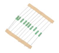 sourcing map 10pcs Resistance Fuse, 250V 0.63A Link Fast Blow Leaded Resistance Fuse for Telecom Communication Electronics Lighting, Green