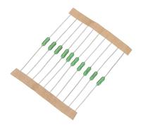 sourcing map 10pcs Resistance Fuse, 250V 1.25A Link Fast Blow Leaded Resistance Fuse for Telecom Communication Electronics Lighting, Green