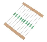 sourcing map 10pcs Resistance Fuse, 250V 2.5A Link Fast Blow Leaded Resistance Fuse for Telecom Communication Electronics Lighting, Green
