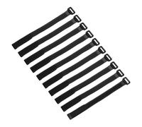 sourcing map 10Pcs Reusable Battery Tie Down Straps,0.8x12 Black Nylon Multipurpose Battery Hold Down Adjustable Cinch Strap Hook Loop Fastening Tie for Quadcopter FPV RC Drone Boat Car