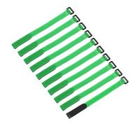 sourcing map 10Pcs Reusable Battery Tie Down Straps,0.8x12 Green Nylon Multipurpose Battery Hold Down Adjustable Cinch Strap Hook Loop Fastening Tie for Quadcopter FPV RC Drone Boat Car