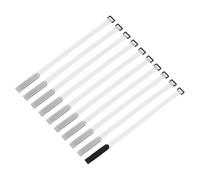 sourcing map 10Pcs Reusable Battery Tie Down Straps,0.8x20" White Nylon Multipurpose Battery Hold Down Adjustable Cinch Strap Hook Loop Fastening Tie for Quadcopter FPV RC Drone Boat Car