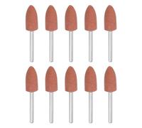 sourcing map 10pcs Rotary Grinding Stones 1/8" Pointed Head Abrasive Sanding Bits Mounted Stone Grinding Wheel Point Polishing