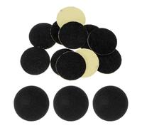 sourcing map 10pcs Round Adhesive Felt Circles, 25mm 1" Pre Cut Felt Craft Stickers Non-Woven Mini Felt Fabric Circles for DIY Sewing Handcraft Cut Projects Craft Finishing, Black