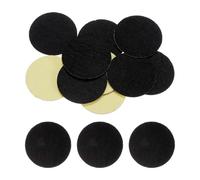 sourcing map 10pcs Round Adhesive Felt Circles, 38mm 1-1/2" Pre Cut Felt Craft Stickers Non-Woven Mini Felt Fabric Circles for DIY Sewing Handcraft Cut Projects Craft Finishing, Black