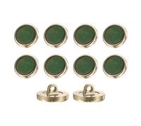 sourcing map 10Pcs Round Button, 18mm/0.7" Resin Vintage Decorative Pattern Button Sewing Craft Accessories for Blazer Clothes Uniform Jacket Coat, Dark Green