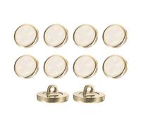 sourcing map 10Pcs Round Button, 18mm/0.7" Resin Vintage Decorative Pattern Button Sewing Craft Accessories for Blazer Clothes Uniform Jacket Coat, White