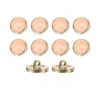 sourcing map 10Pcs Round Button, 18mm/0.7" Resin Vintage Decorative Pattern Button Sewing Craft Accessories for Blazer Clothes Uniform Jacket Coat, Light Pink