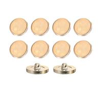 sourcing map 10Pcs Round Button, 23mm/0.9" Resin Vintage Decorative Pattern Button Sewing Craft Accessories for Blazer Clothes Uniform Jacket Coat, Beige