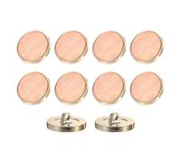 sourcing map 10Pcs Round Button, 23mm/0.9" Resin Vintage Decorative Pattern Button Sewing Craft Accessories for Blazer Clothes Uniform Jacket Coat, Light Pink