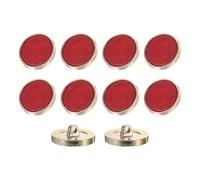 sourcing map 10Pcs Round Button, 23mm/0.9" Resin Vintage Decorative Pattern Button Sewing Craft Accessories for Blazer Clothes Uniform Jacket Coat, Wine Red